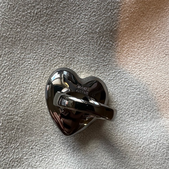 Alexis Bittar Gold Heart Grater Ring - Picture 2 of 6
